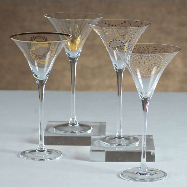 Mercer41 Milaca 4 Piece 9 oz. Martini Glass Set Wayfair